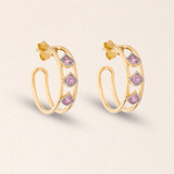 The Ellipsis Hoops in Pink