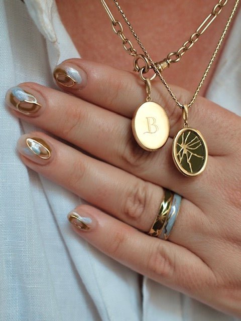 Kintsugi charm and ring