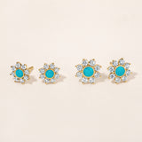 Diamond and Enamel Studs
