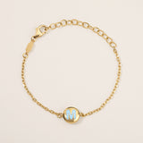Baby Initial Enamel Bracelet