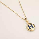 Initial Enamel Charm