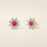 Baby Diamond and Enamel Studs