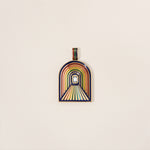 Rebel Jewelry 18k gold rainbow tunnel charm
